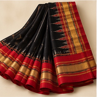 Ajrakh Print Sarees fabric reference
